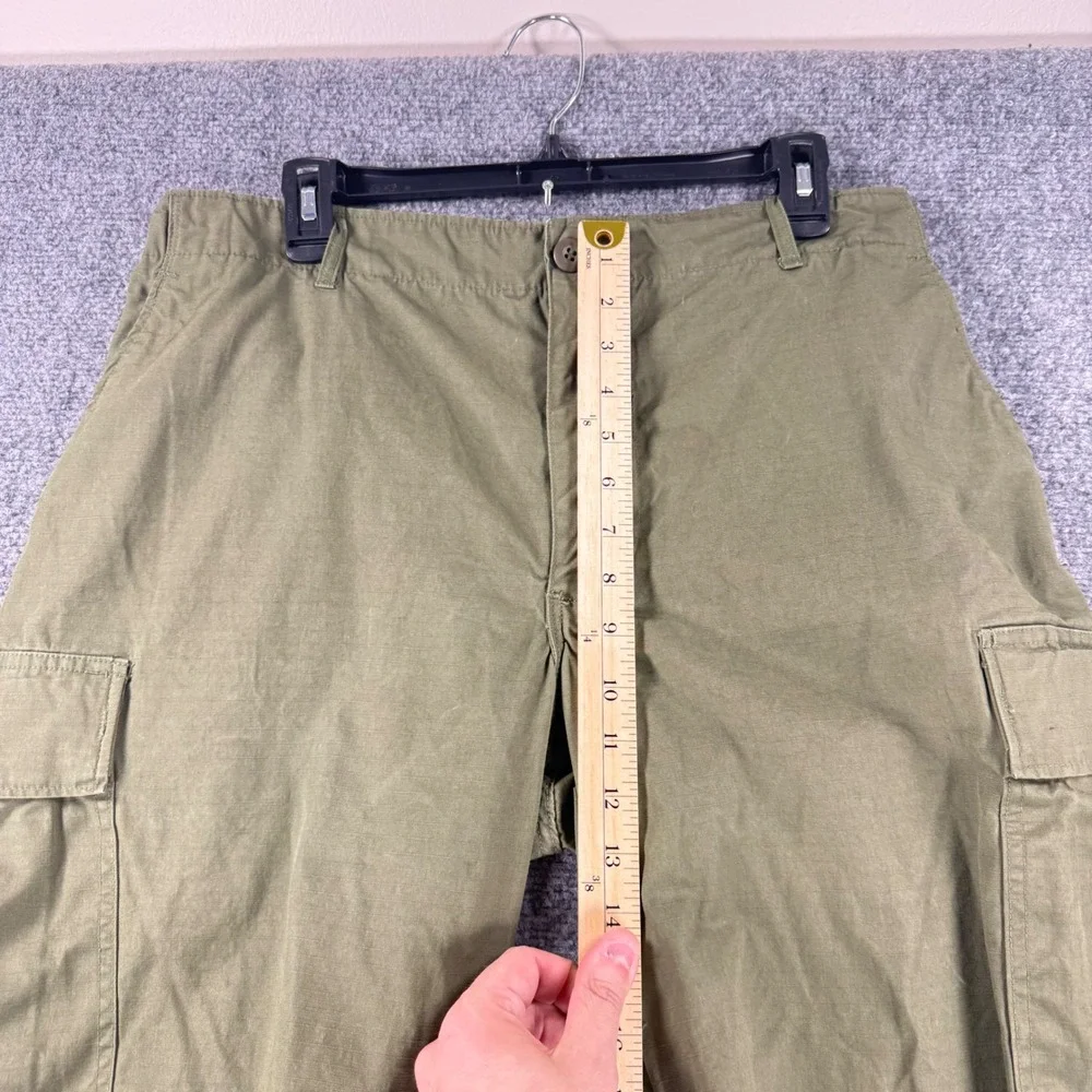 Vintage Vietnam Jungle Pants OG107 Ripstop Cargo 60s Mens 35x27 Large Short